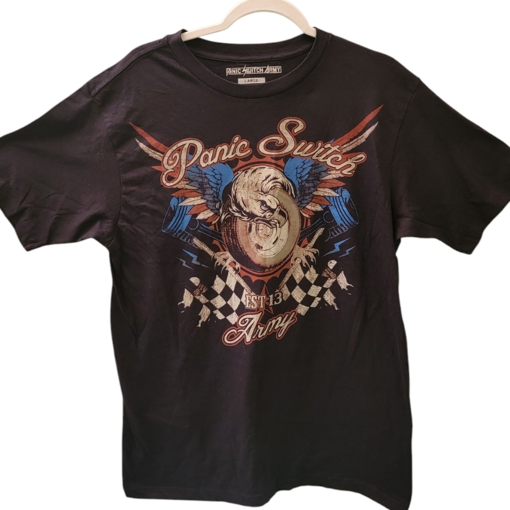 Nwt PANIC SWITCH ARMY Mens T-Shirt Large